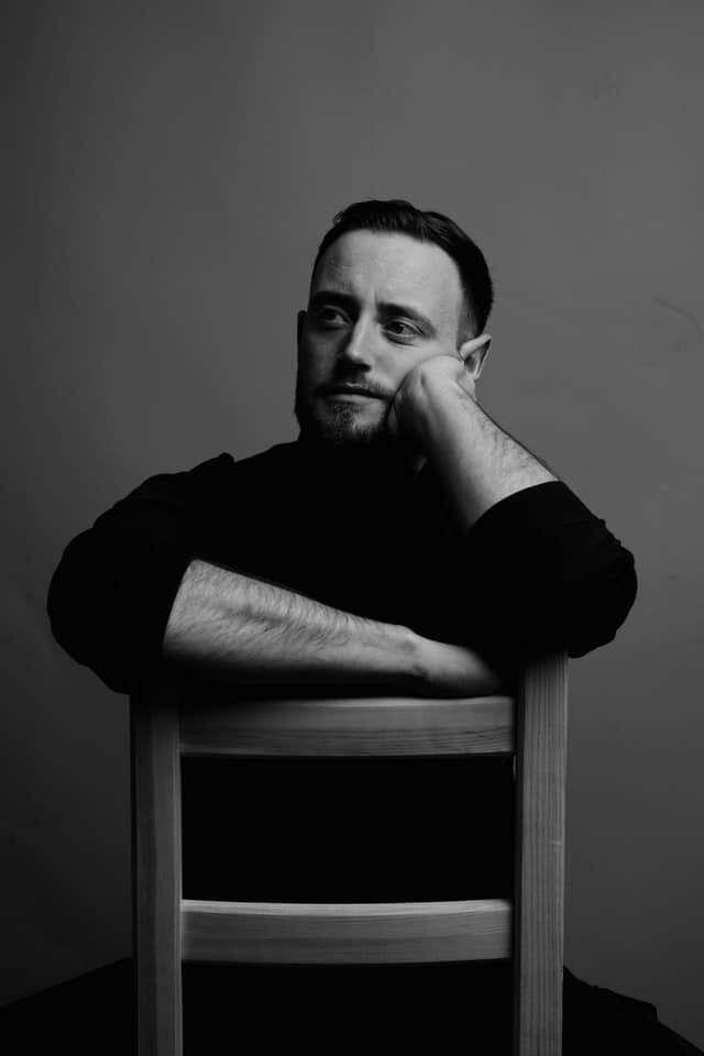 Black and white portrait of Jacob Dunne